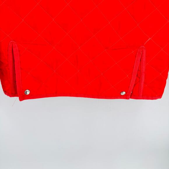 Mackintosh Scotland Red Quilted Jacket Size M Button Front Classic Holiday Coat - Picture 5 of 8